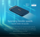 Transcend ESD370C USB 3.1 Gen2 Type-C Portable SSD Rugged Shockproof External Solid State Drive 250GB 500GB 1TB 2TB
