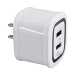 MSM.HK PC380 Dual USB 2.4A Quick Charger Travel Adapter for iOS Android Type-C microUSB Lightning