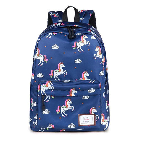 TechTrance Unicorn Design Girl's School Backpack Bag T-2053