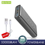Bavin 10,000mAh 2.1A Dual 2 USB Port Powerbank with Dual Input for Android microUSB & iOS PC088